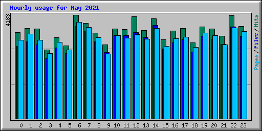 Hourly usage for May 2021